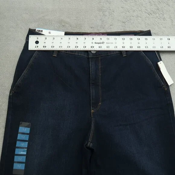 Gloria Vanderbilt Jeans Women's 12 High-Rise Trouser Flared Leg 31" Inseam NWT - Picture 16 of 16